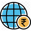 Globe Argent Affaires Icône