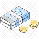 Roupies Nepalaises Monnaie Papier Billet De Banque Icône