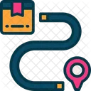 Route Delivery Shipping Icon