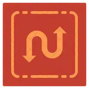 Route Road Sign Arrows Icon