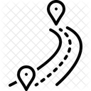 Route Thoroughfare Path Icon