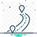 Route Thoroughfare Path Icon