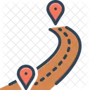 Route Thoroughfare Path Icon