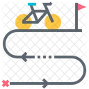 Route Cycling Path Icon