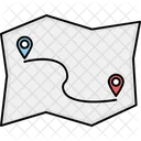 Route Direction Flight Path Icon