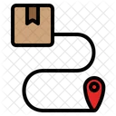 Route Tracking Delivery Icon
