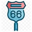 Route Traffic Sign Icon