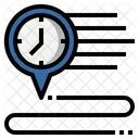 Route Time Planning On Time Icon