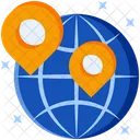 Route Map Navigation Icon