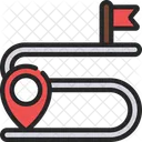Route Map Location Pin Icon