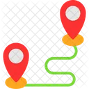 Road Direction Pin Icon