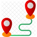 Road Direction Pin Icon
