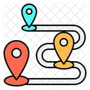 Route Street Map Icon