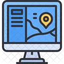 Route Navigation Pin Icon