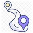 Route Location Map Icon