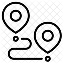 Optimizedroute Coordinates Directions Icon