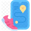 Route Path Running Icon