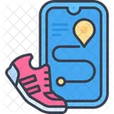 Route Path Running Icon