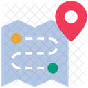 Travel Route Map Icône