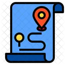 Map Pin Locations Icon