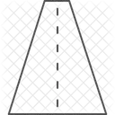Route Sinueuse Icone Fine Ligne Icon