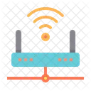 ネットワーク接続、ルーター、 Wi Fi アイコン