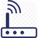 Internetgerat Internetsignale Modemantennensignale Symbol
