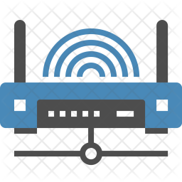 Router Icon of Flat style - Available in SVG, PNG, EPS, AI & Icon fonts