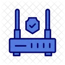 Router Encrypted Router Privacy Router Safety Icon