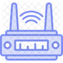 Router Duotone Line Icon Icon