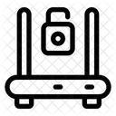 Router Locked Internet Icon