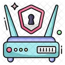 Router Security Modem Security Internet Protection Icon