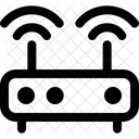 Router Teilen Sich Doppeltes Signal Symbol