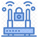 Router Sicherheit Internet Sicherheit Router Sperre Symbol