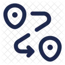 Routing Daten Navigation Symbol
