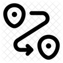 Routenplanung Symbol