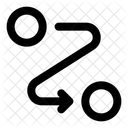 Routenplanung Symbol