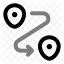 Routenplanung Symbol