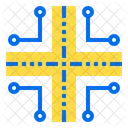 Routing Netzwerk Datenbank Symbol