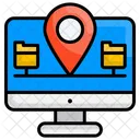 Routing Search Map Icon