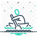 Row Paddle Rowboat Icon