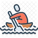 Row Paddle Rowboat Icon