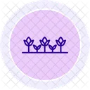 Row Of Plants Row Plants Icon