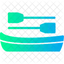 Rowboat Small Rowing Boat Oar Powered Craft Icon