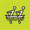 Rowing Vacation Holiday Icon