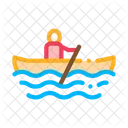 Rowing Boat Canoeing Icon