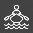 Rowing Person Kayaking Icon