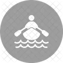 Rowing Person Kayaking Icon