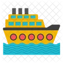 Rowing Boat Rafting Ship Icon