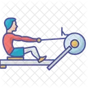 Rowing Machine Outline Filled Icon Business And Finance Icon Pack Icône